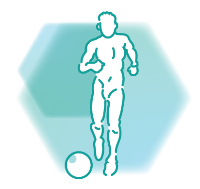 Icon sport man soccer