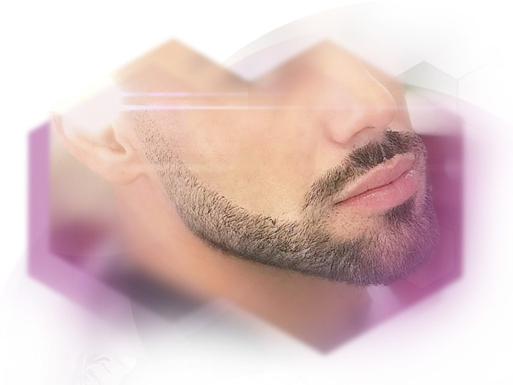 photo perfect trimmed beard man