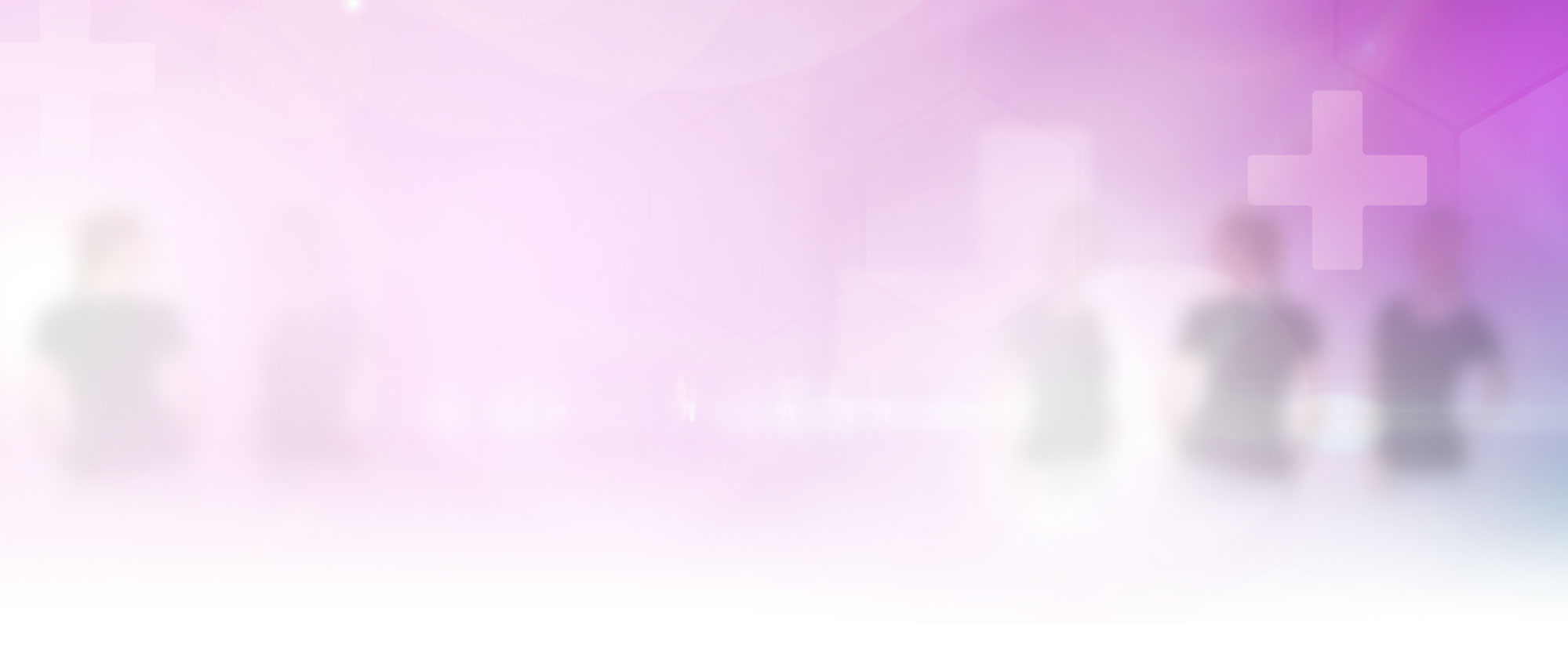 lilac background with the team