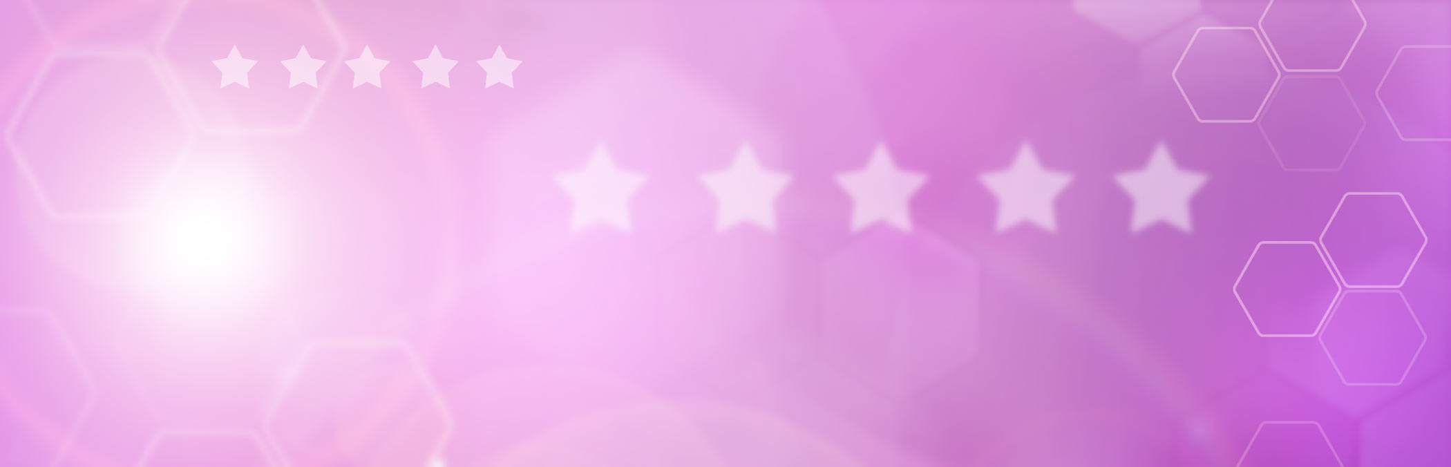 lila Hintergrund mit Bewertungssternen