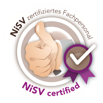 NiSV zertifiziertes Fachperpsonal Badge