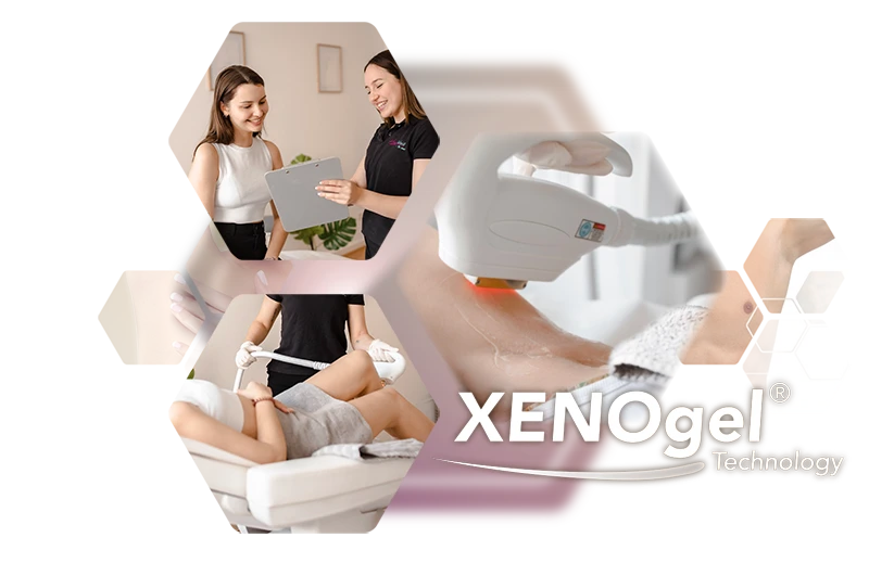 Behandlungskollage Fotos XENOgel® Technology