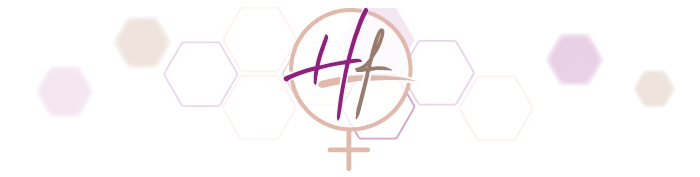 Trenner Grafikelement Weiblichkeits Symbol HF-Logo