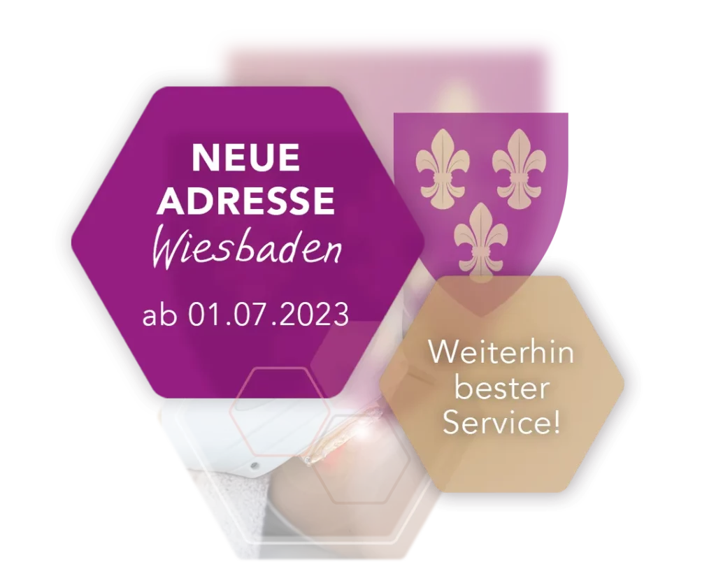 Grafik neue Adresse in Wiesbaden Info-Wabe