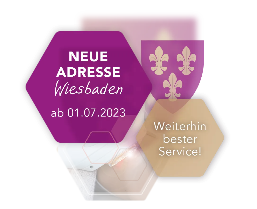 Grafik neue Adresse in Wiesbaden Info-Wabe